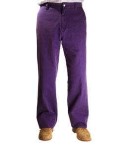 Purple Cotton Twill Pant