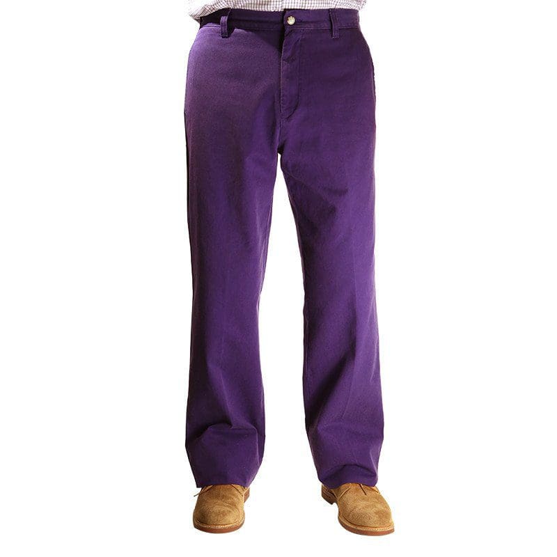 Purple Cotton Twill Pant