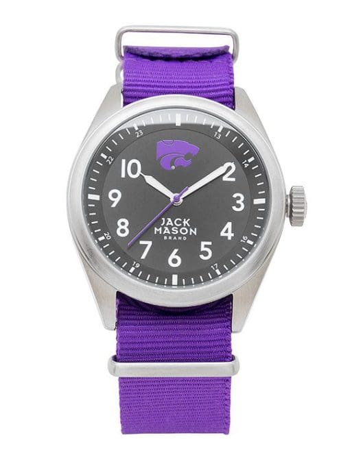 KANSAS STATE WILDCATS MEN’S SOLID NATO STRAP WATCH