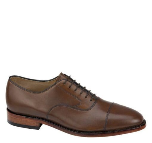 Johnston & Murphy Melton Cap Toe Tan - Trunk Show Pricing