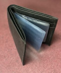Genuine Black Leather Multi-Faceted Wallet