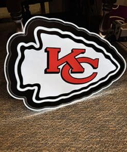 Kansas City Chiefs logo LED wall sign