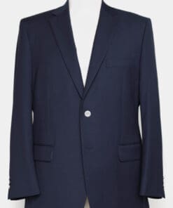 Royal Blue Hopsack Blazer - Wool Blend